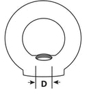 Tuerca Ojo Elevacion Hilo Interior M16 X 35 Mm Zincado 1 Unid