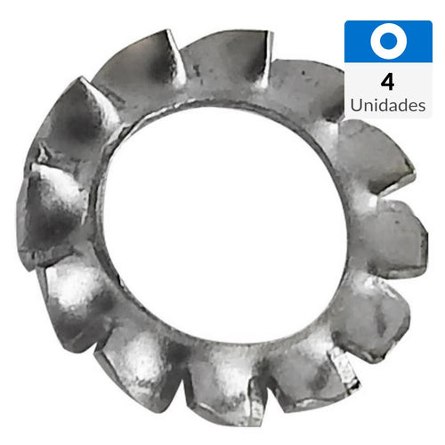 Golilla Estrella Acero 5/16 " 4 Unidades