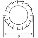 Golilla Estrella Acero 5/16 " 4 Unidades