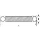Resorte Extension M8 X 44 Mm 2 Unid