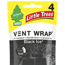 Ambientador Auto Vent Wrap Black Ice 4 Unidades