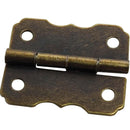 Bisagra Decorativa Borde 23 X 30 Mm Bronce Antiguo 2 Unid