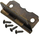 Bisagra Decorativa Borde 23 X 30 Mm Bronce Antiguo 2 Unid