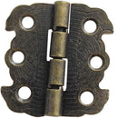 Bisagra Decorativa Con Borde 26 X 30 Mm Bronce Antiguo 2 Unid