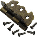Bisagra Decorativa Con Borde 26 X 30 Mm Bronce Antiguo 2 Unid