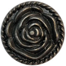Tirador Decorativo Redondo "Flor" 31X 24 Mm Bronce Envejecido 1 Unid