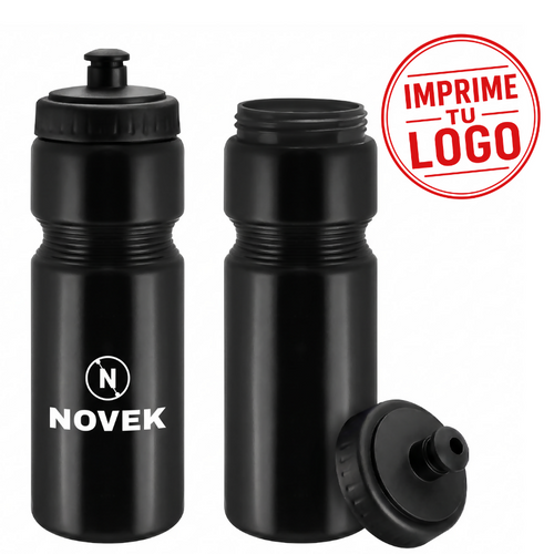 Botella Plastica 700Cc (Negro, Impresion Un Color)