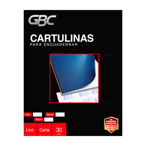 Portada Cartulina Lino Carta Blanco 30 Un