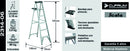 Escalera Aluminio Tijera 1.83 M Capacidad 90 Kg Cuprum