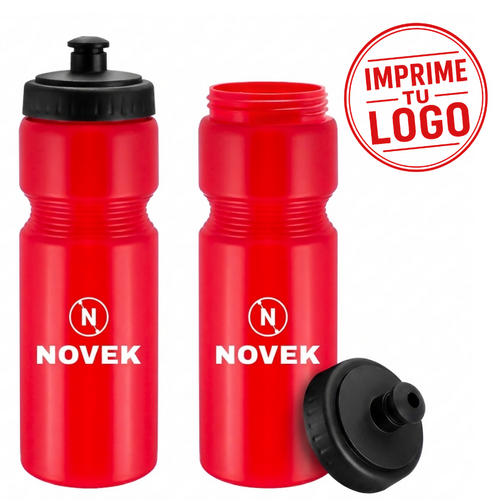 Botella Plastica 700Cc (Rojo, Impresion Un Color)