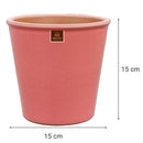 Macetero Zaia De Arcilla 15X15 Cm Rosado