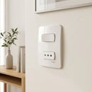Placa Miluz Armada Int 9/12+Toma10A Blanco