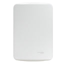 Placa Miluz Ciega Con Soporte Blanco