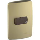 Placa Miluz Armada Pulsador 16A Dorado