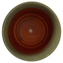 Macetero Enlozado De Arcilla 20X18 Cm Oliva
