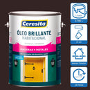 oleo Habitacional 1 Galon(Es) Brillante Cafe Moro