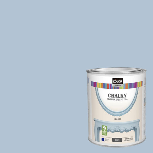Pintura Tizada Chalky Tarro 1 L Mate Azul