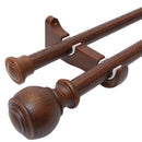 Set Doble 2.50 Tubo Hierro Lam. Madera 28Mm