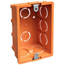 Caja De Distribucion Tabique 16-20 Mm C/Oreja Metalica Naranja