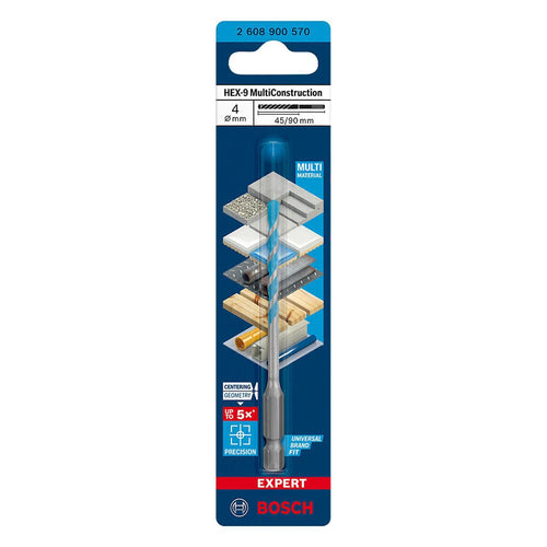 Broca Multiconstruction 4Mm - Toma Hexagonal 1/4
