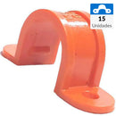 Pack 15 Abrazaderas Conduit Electricas 16 Mm Instalacion Segura