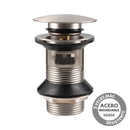 Desague Lavamanos Inox Satinado Ss304 Pop Up 1 1/4" C/Reb S/Cola