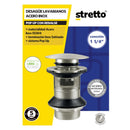 Desague Lavamanos Inox Satinado Ss304 Pop Up 1 1/4" C/Reb S/Cola