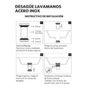 Desague Lavamanos Bronce Satinado Ss304 Pop Up 1 1/4" S/Reb S/Cola