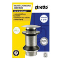 Desague Lavamanos Inox Satinado Ss304 Pop Up 1 1/4" S/Reb S/Cola