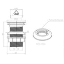 Desague Lavamanos Plastico Tapon 1 1/4" S/Reb S/Cola