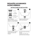 Desague Lavamanos Hibrido Pop Up 1 1/4" C/Reb S/Cola