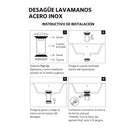 Desague Lavamanos Bronce Satinado Ss304 Pop Up 1 1/4" C/Reb S/Cola