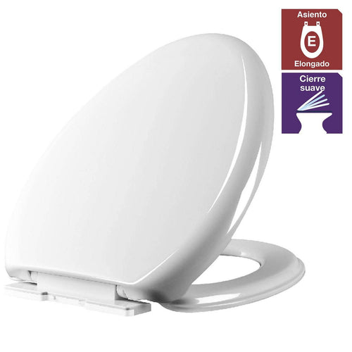 Asiento Elongado Plastico One Piece