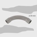 Curva Para Tubo Rigido Libre De Halogeno, 20Mm