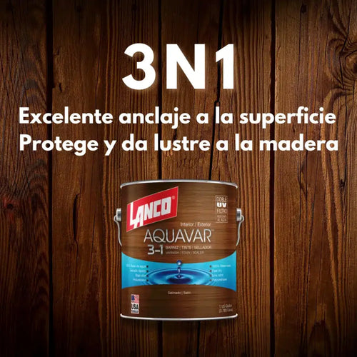 Barniz 3 En 1 Satinado 1 L Cafe