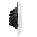 Placa Armada Modus Plus Tomacorriente Triple 10/16A Color Blanco