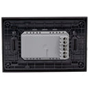 Placa Armada Nobile Tomacorriente Triple 10A Negro
