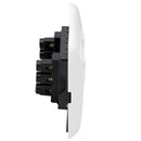 Placa Armada Modus Plus Tomacorriente Doble 10/16A Color Blanco