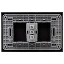 Placa Armada Nobile Tomacorriente Simple 10/16A Negro