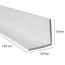 Perfil Autoadhesivo Tipo L 20X15 Cm Largo 1. 5 M Para Bordes