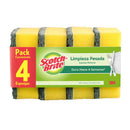 Pack De 4 Esponjas Estandar Para Limpieza Cocina
