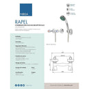 Combinacion Ducha Receptaculo Rapel Plus Cromado