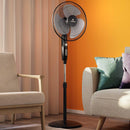 Ventilador De Pedestal Negro