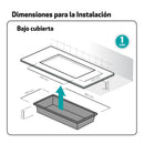 Lavaplatos Empotrado Bajo Cubierta 1 Cubeta(S) 80X22X50 Cm Acero Inoxidable