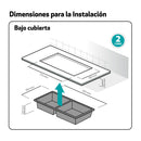 Lavaplatos Empotrado Bajo Cubierta 2 Cubeta(S) 82X22X45 Cm Acero Inoxidable