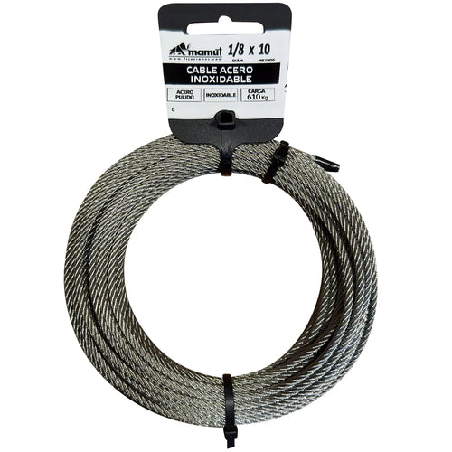 Cable Ac Pvc 1/8-3/16X10 Mt