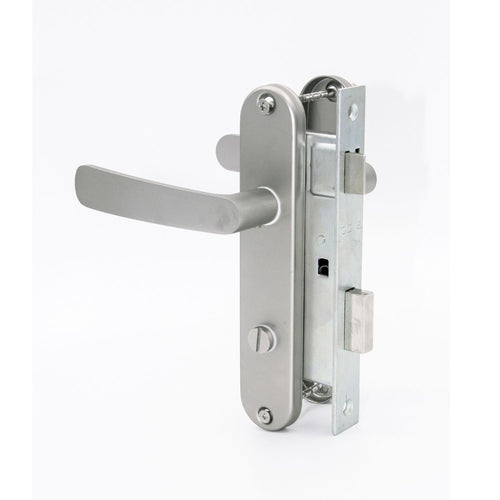 Cerradura Embutir Cerradura De Baño Manilla Embutida Plata Simona 7040