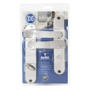 Cerradura Embutir Cerradura De Baño Manilla Embutida Plata Simona 7040