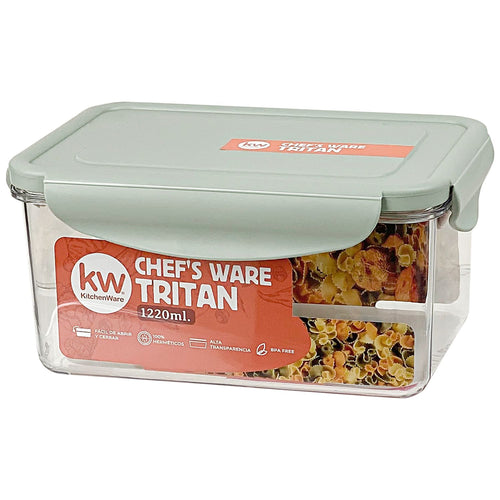 Contenedor Tritan Rectangular Tritan 1220 Ml