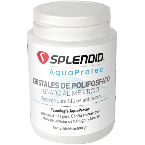 Recarga Cristales Polifosfato 500 Gr Para Filtros Antisarro